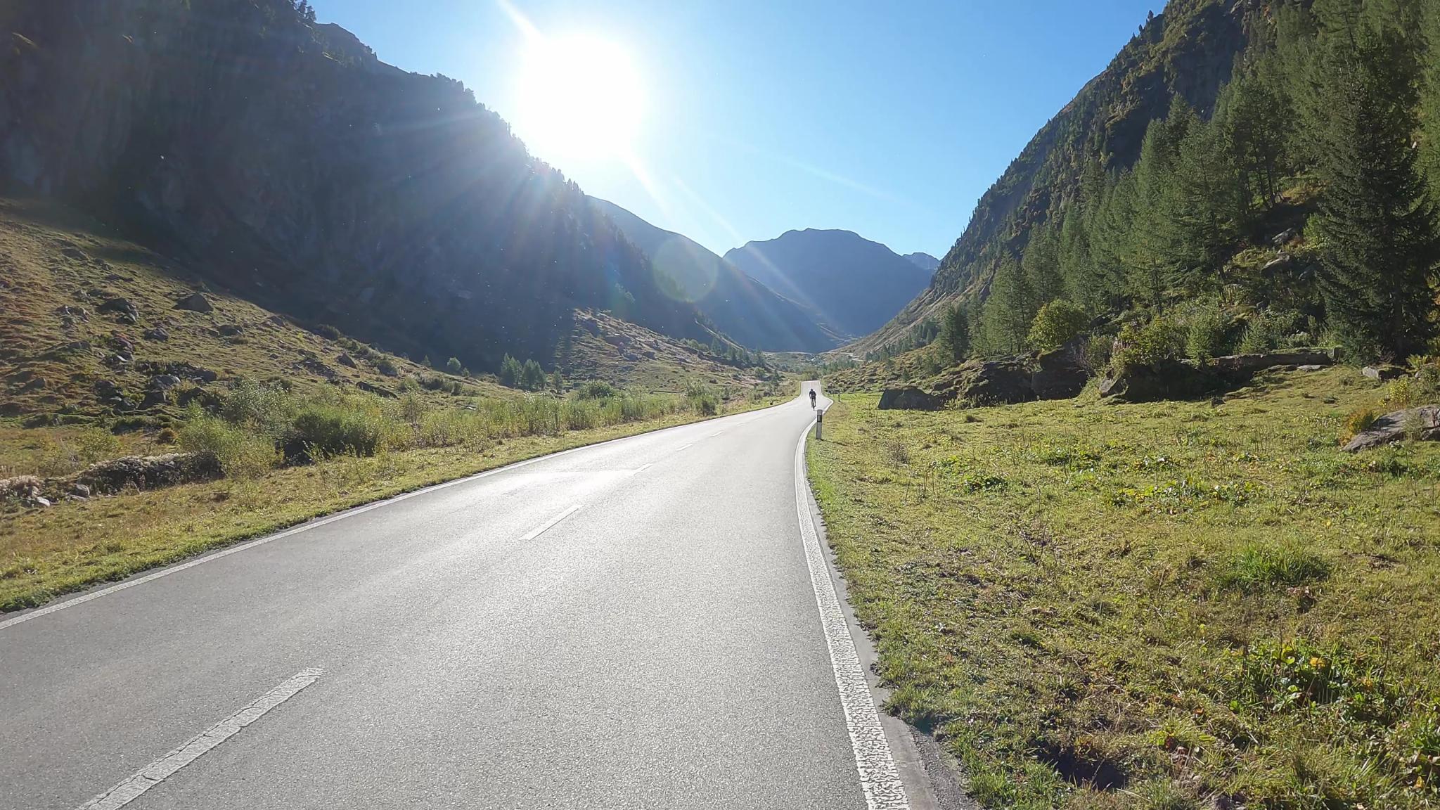 Partie route asphaltée